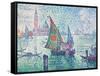 The Green Sail-Paul Signac-Framed Stretched Canvas