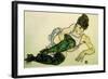 The Green Stockings, 1917-Egon Schiele-Framed Giclee Print