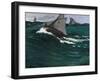 The Green Wave, c.1866-67-Claude Monet-Framed Giclee Print