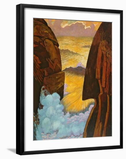 The Green Wave, Vorhor, C.1896-7-Georges Lacombe-Framed Giclee Print