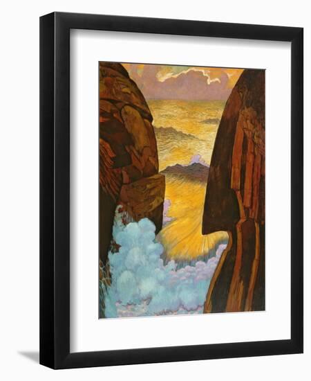 The Green Wave, Vorhor, C.1896-7-Georges Lacombe-Framed Giclee Print