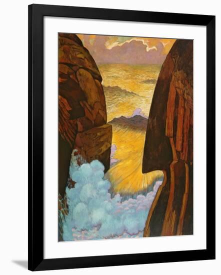 The Green Wave, Vorhor, C.1896-7-Georges Lacombe-Framed Giclee Print