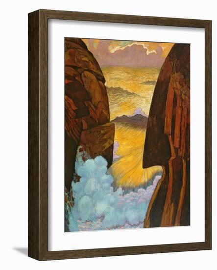 The Green Wave, Vorhor, C.1896-7-Georges Lacombe-Framed Giclee Print