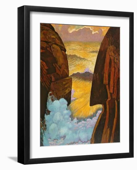 The Green Wave, Vorhor, C.1896-7-Georges Lacombe-Framed Giclee Print