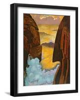 The Green Wave, Vorhor, C.1896-7-Georges Lacombe-Framed Giclee Print