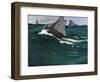 The Green Wave-Claude Monet-Framed Giclee Print