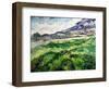 The Green Wheatfield Behind the Asylum, 1889-Vincent van Gogh-Framed Giclee Print