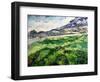 The Green Wheatfield Behind the Asylum, 1889-Vincent van Gogh-Framed Giclee Print