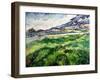 The Green Wheatfield Behind the Asylum, 1889-Vincent van Gogh-Framed Giclee Print