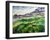 The Green Wheatfield Behind the Asylum, 1889-Vincent van Gogh-Framed Giclee Print