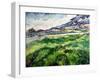 The Green Wheatfield Behind the Asylum, 1889-Vincent van Gogh-Framed Giclee Print