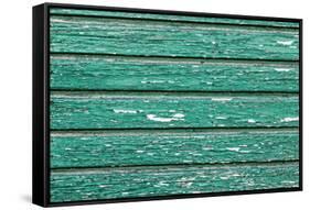 The Green Wood Texture with Natural Patterns-Madredus-Framed Stretched Canvas