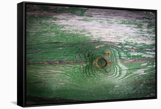 The Green Wood Texture with Natural Patterns-Madredus-Framed Stretched Canvas