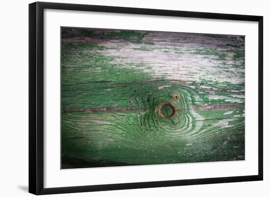 The Green Wood Texture with Natural Patterns-Madredus-Framed Photographic Print