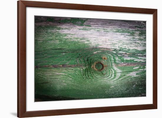 The Green Wood Texture with Natural Patterns-Madredus-Framed Photographic Print