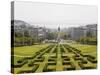 The Greenery of the Parque Eduard VII Runs Towards the Marques De Pombal Memorial in Central Lisbon-Stuart Forster-Stretched Canvas