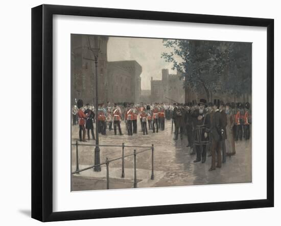 The Grenadier Guards, Tower of London, 1880-Jean-Baptiste Edouard Detaille-Framed Giclee Print