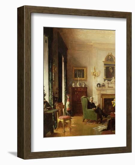 The Grey Drawing Room-Albert Chevallier Tayler-Framed Giclee Print