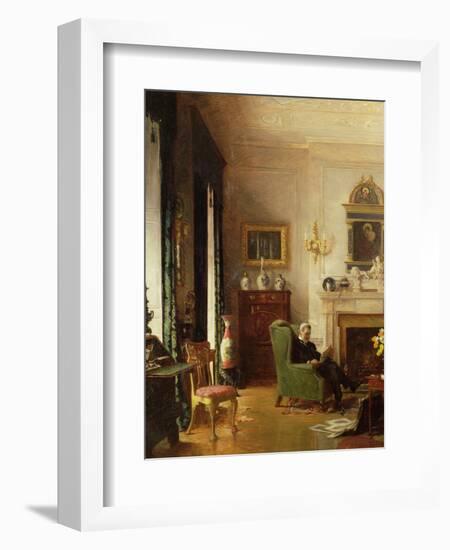 The Grey Drawing Room-Albert Chevallier Tayler-Framed Giclee Print