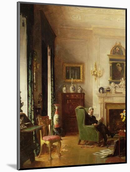 The Grey Drawing Room-Albert Chevallier Tayler-Mounted Giclee Print