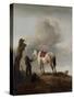 The Grey Horse, C.1646-Philips Wouwermans-Stretched Canvas