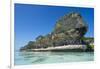 The grey Lekiny cliffs, Ouvea, Loyalty Islands, New Caledonia, Pacific-Michael Runkel-Framed Photographic Print