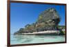 The grey Lekiny cliffs, Ouvea, Loyalty Islands, New Caledonia, Pacific-Michael Runkel-Framed Photographic Print