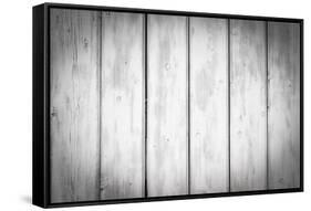 The Grey Paint Wood Texture with Natural Patterns-Madredus-Framed Stretched Canvas