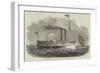 The Griffith Steamer, Passing the Lighthouse at Buffalo Harbour Point-null-Framed Giclee Print