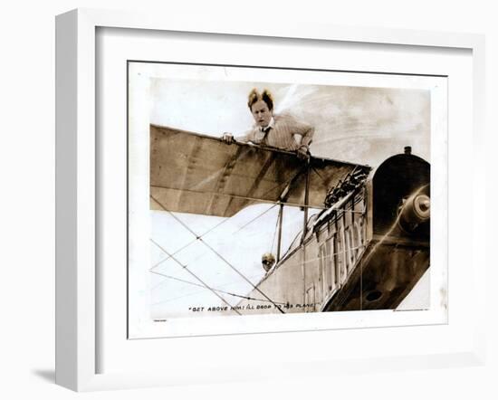 The Grim Game, Harry Houdini, 1919-null-Framed Art Print