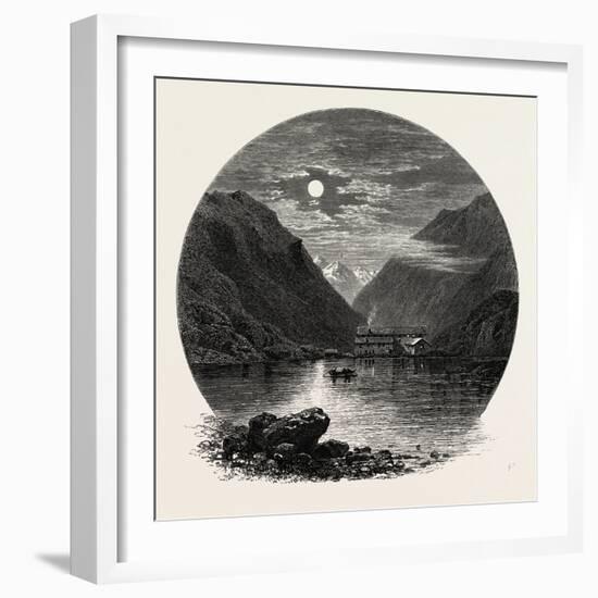 The Grimsel Hospice, Grimsel Hospiz, Switzerland, the Passes of the Alps, 19th Century-null-Framed Giclee Print