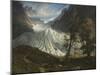 The Grindelwald Glacier, 1838 (Oil on Canvas)-Thomas Fearnley-Mounted Giclee Print