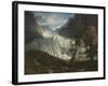 The Grindelwald Glacier, 1838 (Oil on Canvas)-Thomas Fearnley-Framed Giclee Print