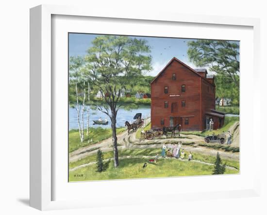 The Grist Mill (At West Stockbridge)-Bob Fair-Framed Giclee Print