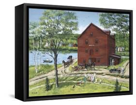 The Grist Mill (At West Stockbridge)-Bob Fair-Framed Stretched Canvas