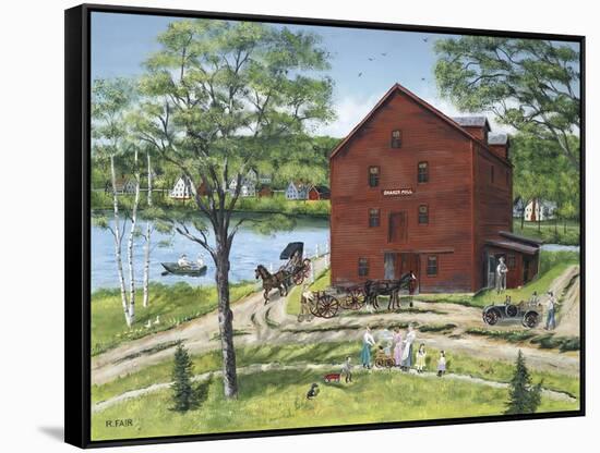 The Grist Mill (At West Stockbridge)-Bob Fair-Framed Stretched Canvas