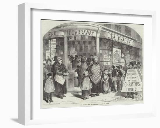 The Grocer's Shop at Christmas-Myles Birket Foster-Framed Giclee Print