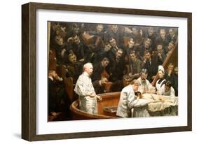 The Gross Clinic, Or, The Clinic Of Dr. Gross-Henryk Siemiradzki-Framed Art Print