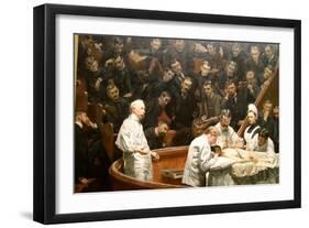 The Gross Clinic, Or, The Clinic Of Dr. Gross-Henryk Siemiradzki-Framed Art Print