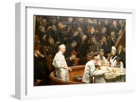 The Gross Clinic, Or, The Clinic Of Dr. Gross-Henryk Siemiradzki-Framed Art Print