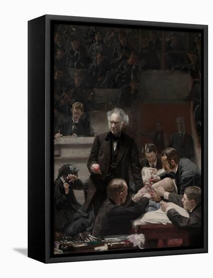 The Gross Clinic-Thomas Eakins-Framed Stretched Canvas