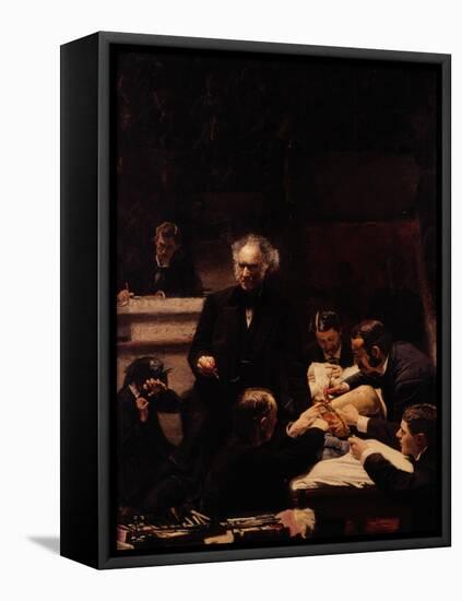 The Gross Clinic-Thomas Cowperthwait Eakins-Framed Stretched Canvas