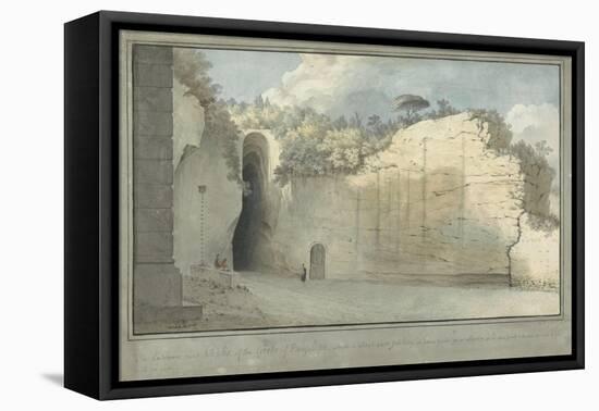 The Grotto at Posillipo, C.1782-Thomas Jones-Framed Stretched Canvas