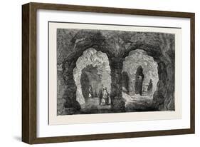 The Grotto in Hawkstone Park 1854-null-Framed Giclee Print