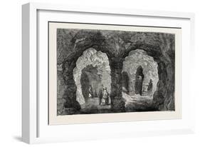 The Grotto in Hawkstone Park 1854-null-Framed Giclee Print