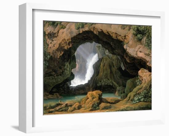 The Grotto of Neptune in Tivoli, 1812-Johann Martin von Rohden-Framed Giclee Print