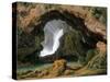 The Grotto of Neptune in Tivoli, 1812-Johann Martin von Rohden-Stretched Canvas