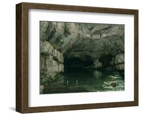 The Grotto of the Loue, 1864-Gustave Courbet-Framed Giclee Print