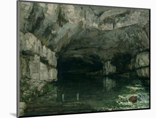 The Grotto of the Loue, 1864-Gustave Courbet-Mounted Giclee Print