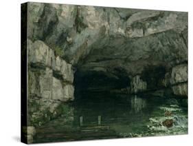 The Grotto of the Loue, 1864-Gustave Courbet-Stretched Canvas